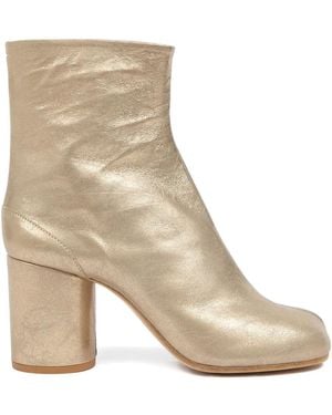 Maison Margiela Tabi Block-Heel Ankle Boots - Natural