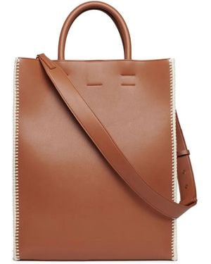 Nanushka The Compass Crochet-Detail Tote Bag - Brown