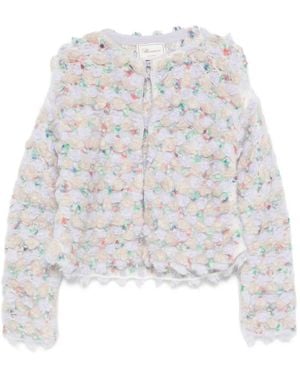 Blumarine Bouclé Jacket - White
