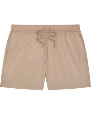 Frescobol Carioca Salvador Drawstring Swim Shorts - Natural