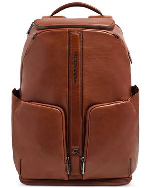 Piquadro Rucksack Aus Leder - Braun