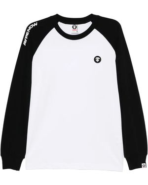 Aape By A Bathing Ape Logo-Patch T-Shirt - Black
