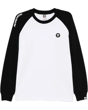 Aape By A Bathing Ape ラグランスリーブ Tシャツ - ブラック