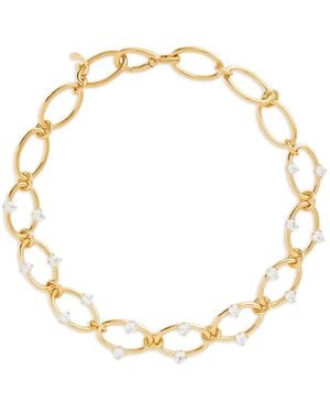 Panconesi Collana Con Zircone - Metallizzato
