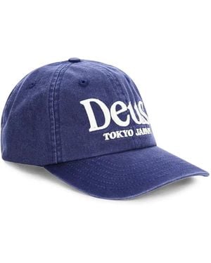 Deus Ex Machina Metro Logo-Embroidered Cap - Blue