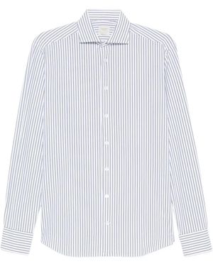 Traiano Milano Striped Shirt - White