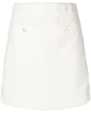 CASABLANCA Terry Cloth Mini Skirt - White