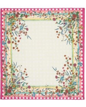 Faliero Sarti Floral-Print Pratolina Scarf - Natural