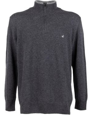 Brooksfield モックネック セーター - グレー