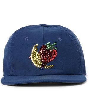 Sky High Farm Sequin-Embellished Cap - Blue