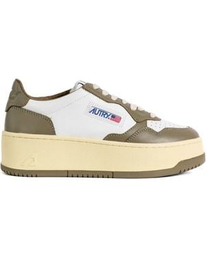 Autry Sneakers mit Plateau - Mettallic