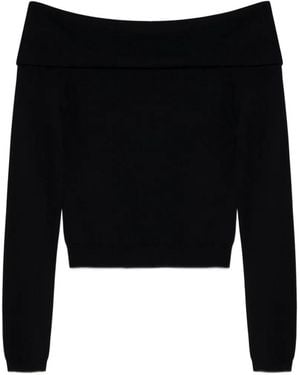 Jonathan Simkhai Delphia Off-Shoulder Jumper - Black