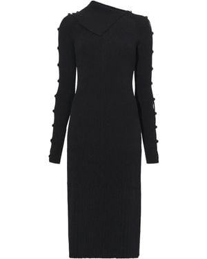 Proenza Schouler Abito Midi A Coste - Nero