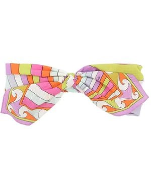 PUCCI Iride-Print Knotted Headband - White