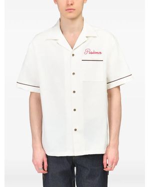 PAS DE MER Graphic-Print Shirt - White