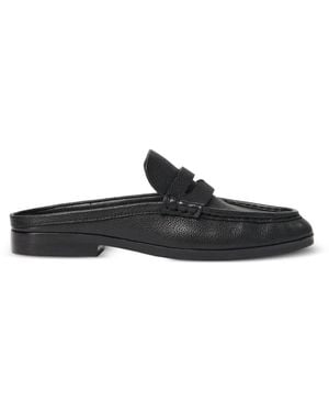 Jonathan Simkhai Dean Pebbled Leather Mules - Black