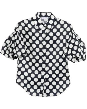 Dice Kayek Polka-Dot Shirt - White