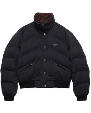 Prada Logo Down Jacket - Black