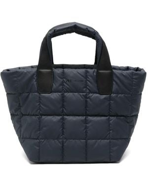 VEE COLLECTIVE Small Porter Quilted Tote Bag - Blue