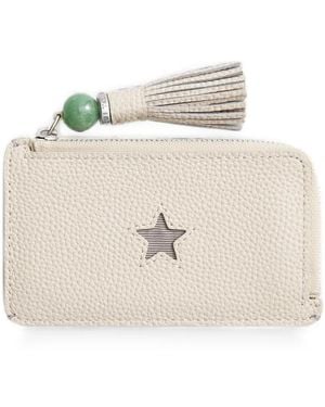 Shanghai Tang Tang Star Zip-Fastening Cardholder - White