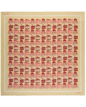 Bally Zijden Sjaal Met Print - Roze