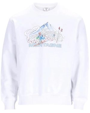 CASABLANCA Montagne-Print Sweatshirt - White