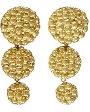 Ellery Spherical-Pendant Drop Earrings - Metallic