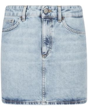 Dondup Falda Con Efecto Lavado Degradado - Azul