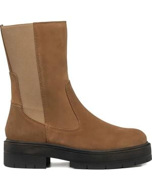 Geox Spherica Chelsea Boots - Brown