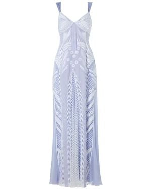 Temperley London Giselle Embroidered Maxi Dress - White