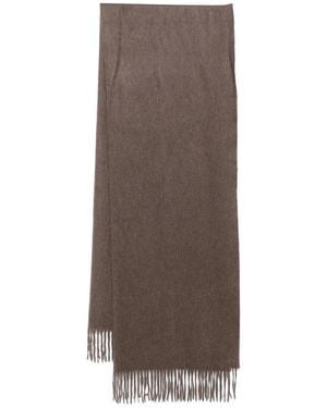 N.Peal Cashmere Woven Shawl - Brown