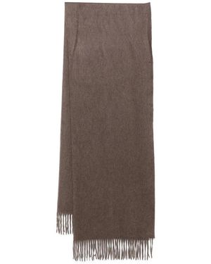 N.Peal Cashmere Écharpe En Cachemire À Franges - Marron