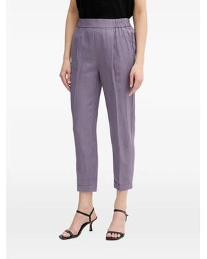 Benetton Pantalon À Ourlet Retroussé - Purple