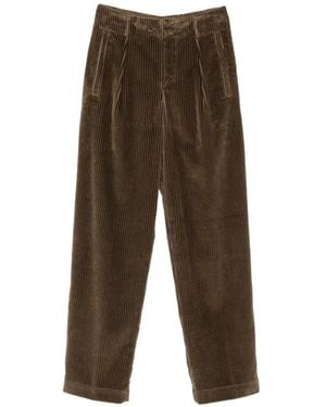 Etro Bundfaltenhose Mit Cordstruktur - Braun