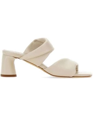 Halmanera Dally Folded Strap Sandals - White