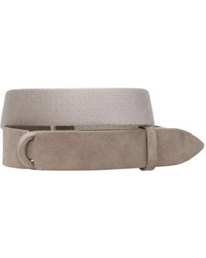 Orciani Suede Buckless Belt - Grey