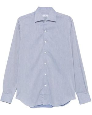 Alessandro Gherardi Chemise À Col Italien - Blue