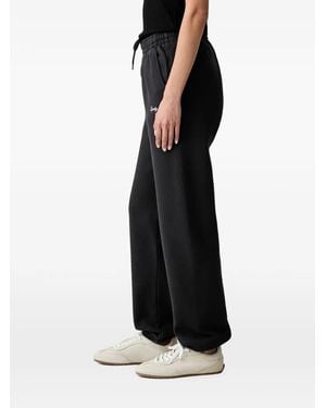 Sporty & Rich Logo-Print Drawstring Track Trousers - Black