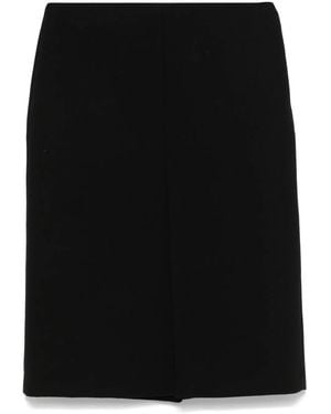 Gucci Wool Crepe Midi Skirt - Black