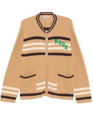 Bode Cardigan A Righe Timber - Neutro