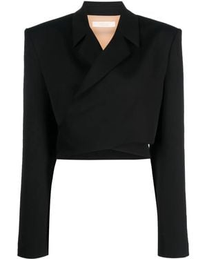 Ssheena Blazer Crop A Portafoglio - Nero