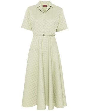 Gucci Gg-Jacquard Midi Dress - White