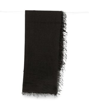 Faliero Sarti Frayed-Edge Scarf - Black