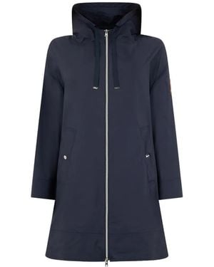 Herno Hooded Zip-Fastening Jacket - Blue