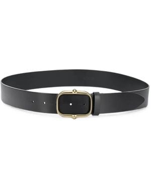 Isabel Marant Buckle-Fastening Leather Belt - Black