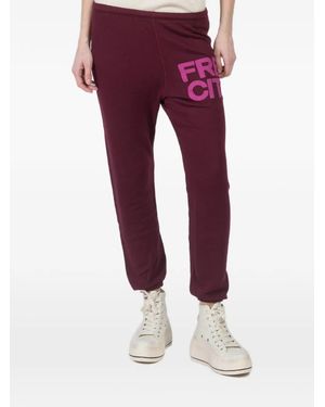 Freecity Pantalones De Chándal Con Logo Y Cordones - Rojo