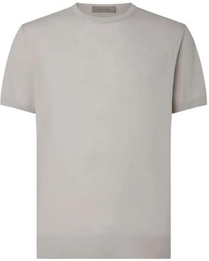 Corneliani Short-Sleeve Virgin Wool T-Shirt - Gray