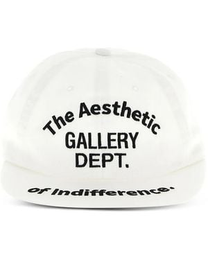GALLERY DEPT. Aesthetic Of Indifference Embroidered Cap - White