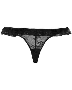 ROTATE BIRGER CHRISTENSEN Lace Thong - Black