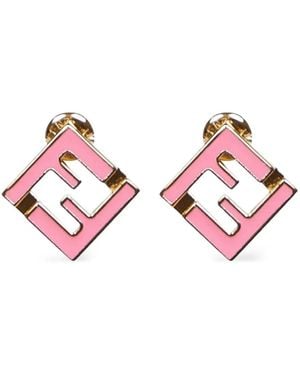 Fendi Ohrringe Mit Ff - Pink